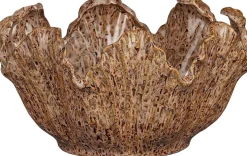 Mica Decorations decoratieschaal Dayton roze / bruin D 29 H 15 cm