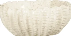 Mica Decorations decoratieschaal Oys crème D 17 H 7 cm