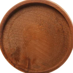 Mica Decorations decoratieschaal voor stolp Hella bruin D 26 H 2 cm