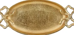 Mica Decorations dienblad Strik goud 34 x 16,5 x 3 cm