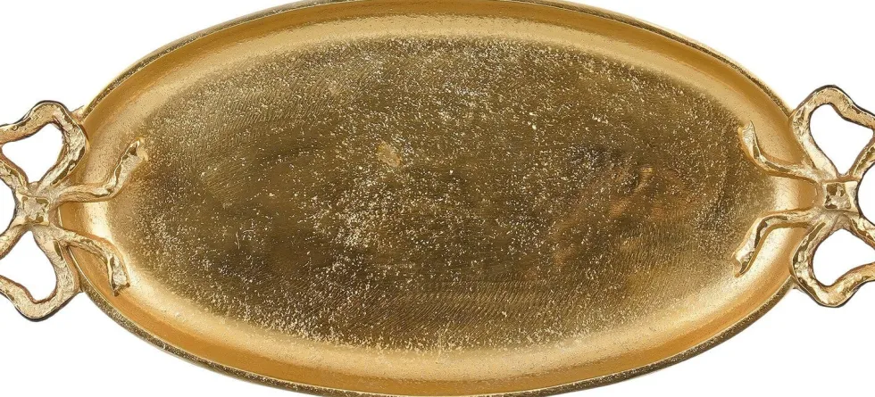 Mica Decorations dienblad Strik goud 42 x 19 x 3 cm