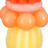 Mica Decorations dinerkaars oranje / geel 8 uur D 7 H 26 cm