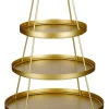 Mica Decorations etagère goud D 60 H 121 cm