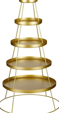 Mica Decorations etagère goud D 60 H 121 cm