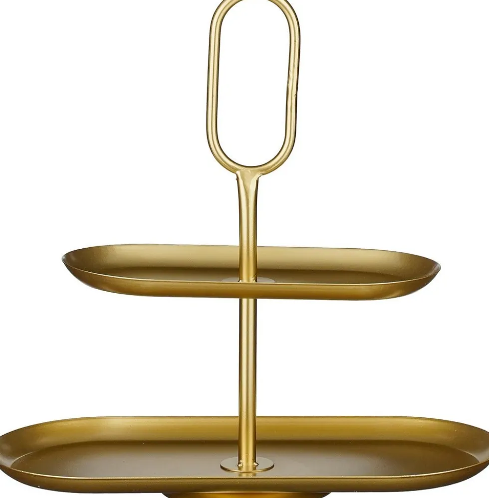 Mica Decorations etagère Rama goud 38 x 17 x 37 cm