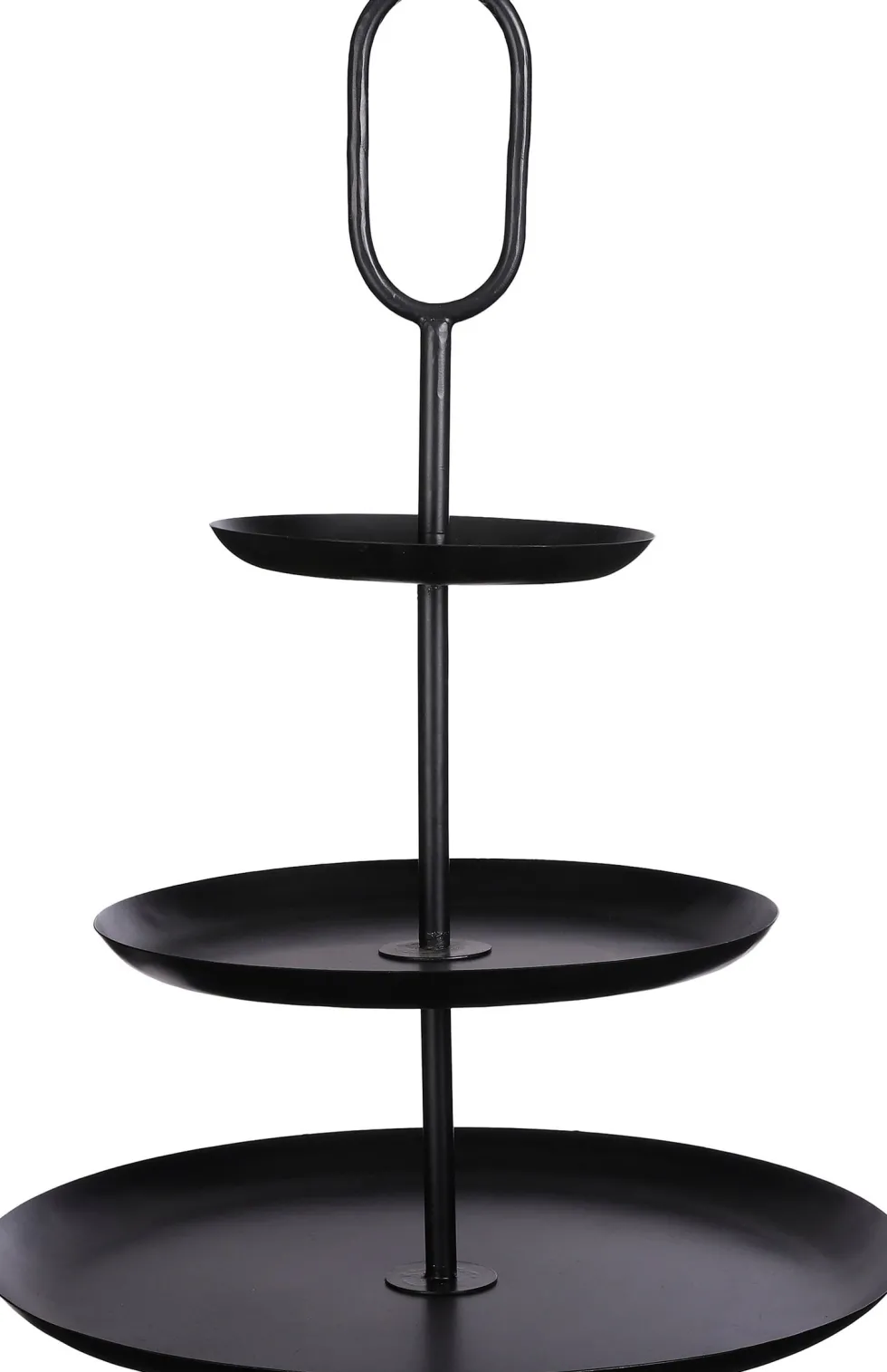 Mica Decorations etagère Rama zwart D 38 H 55 cm