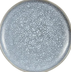 Mica Decorations gebaksbord Tabo blauw D 18 H 2 cm