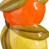 Mica Decorations kandelaar Fruit oranje / geel / groen 5,5 x 5 x 8,5 cm
