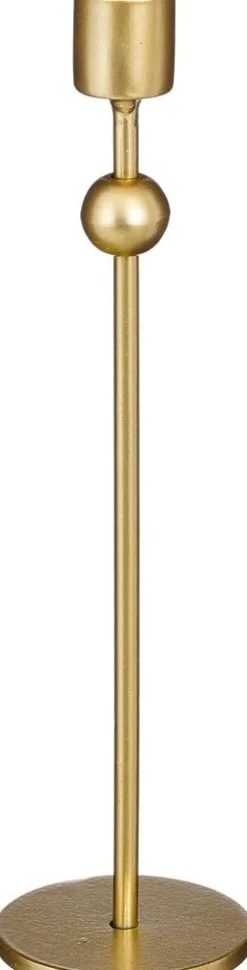 Mica Decorations kandelaar goud D 6 H 23 cm