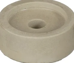 Mica Decorations kandelaar grijs D 6,5 H 2,5 cm