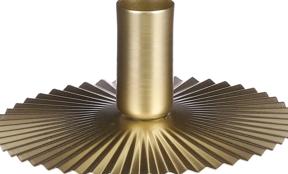 Mica Decorations kandelaar Grisa goud 16,5 x 15 x 8 cm