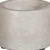 Mica Decorations kandelaar grijs D 6,5 H 5 cm