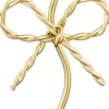 Mica Decorations kandelaar strik goud 7 x 6,5 x 15 cm
