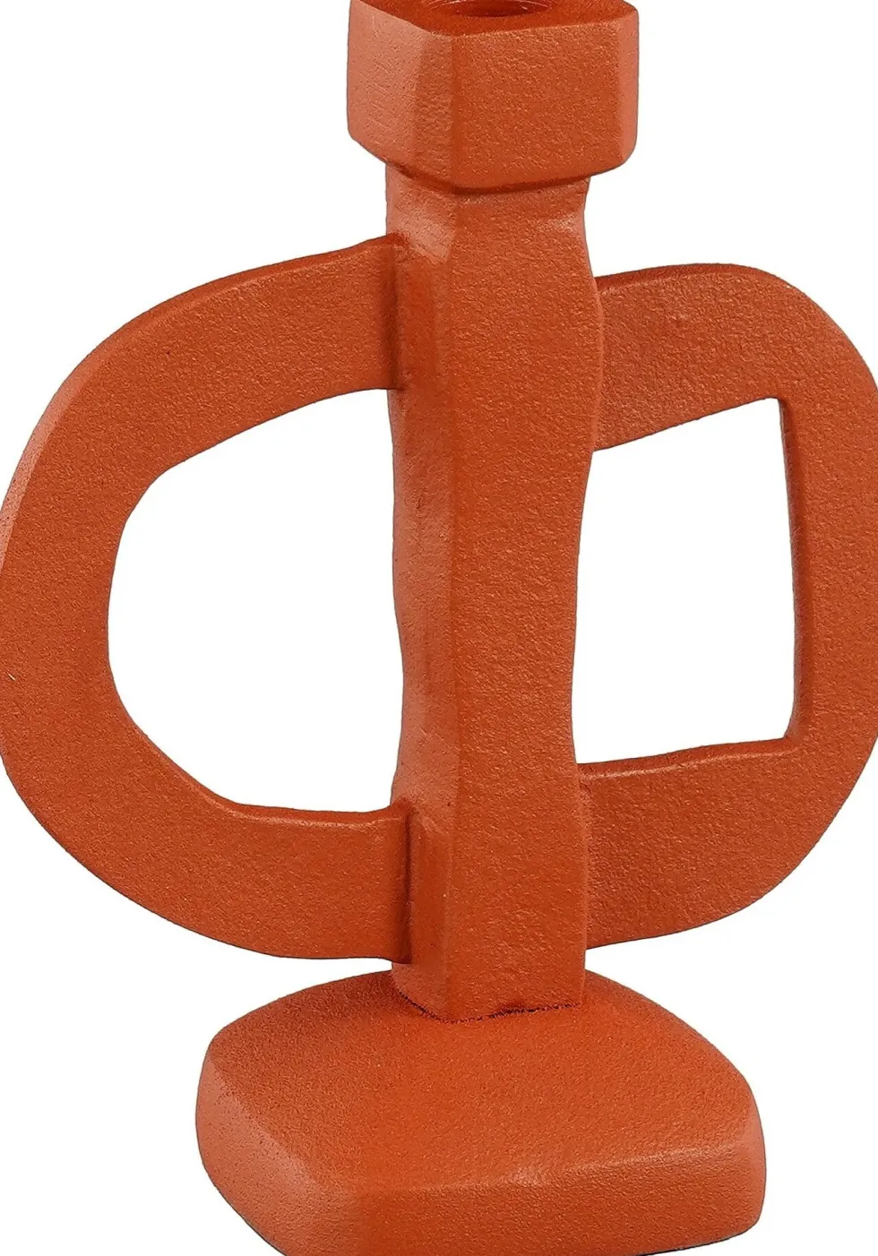 Mica Decorations kandelaar Tula oranje 16 x 8,5 x 20 cm