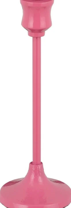 Mica Decorations kandelaar Tulli roze D 8,5 H 24 cm