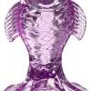 Mica Decorations kandelaar Vis paars D 8 H 12 cm