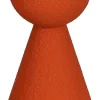 Mica Decorations kandelaar Ylona oranje D 9 H 17,5 cm