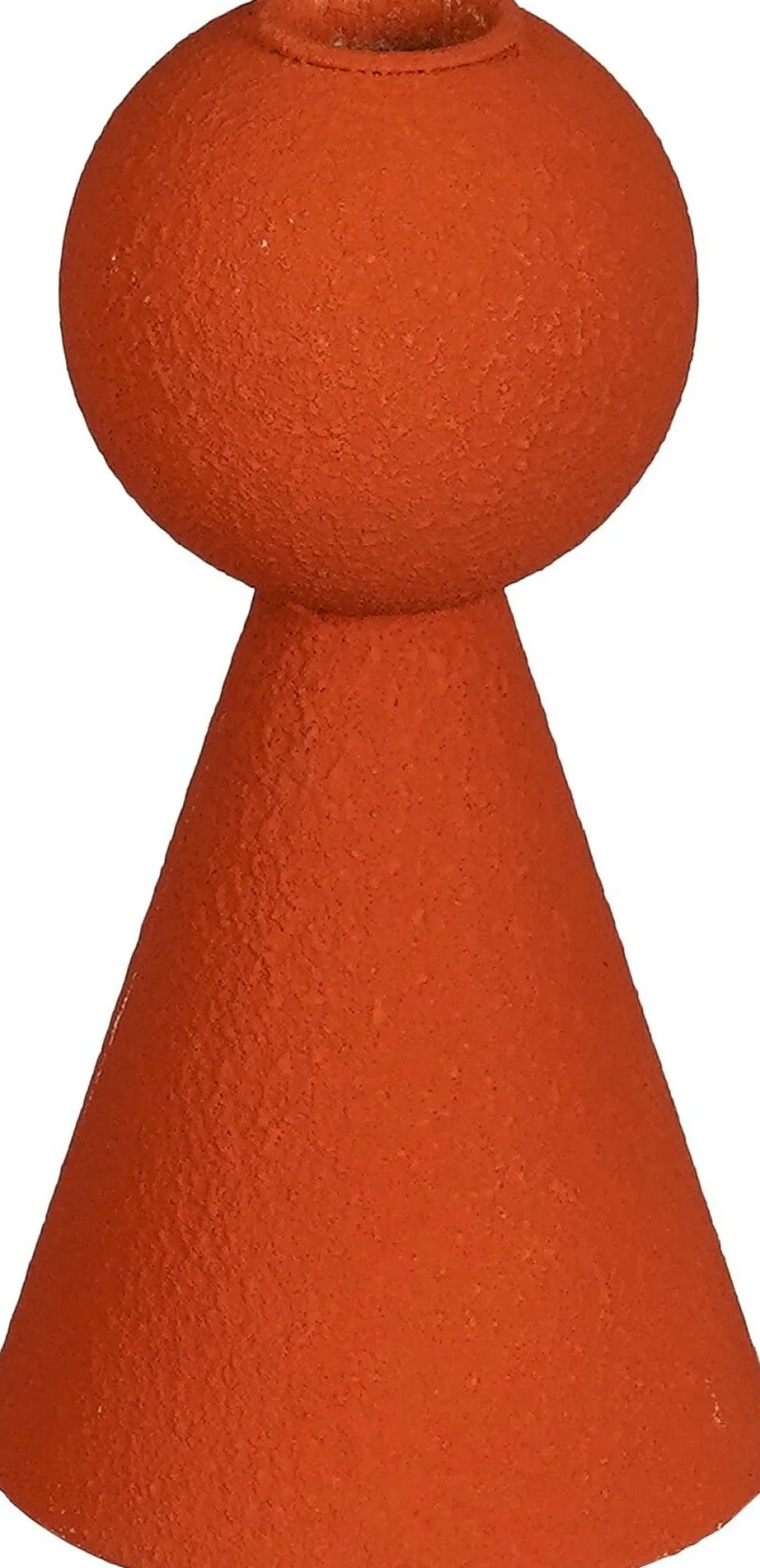 Mica Decorations kandelaar Ylona oranje D 9 H 17,5 cm