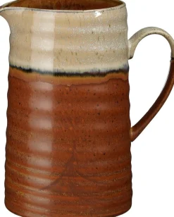 Mica Decorations kan Ethan wit / bruin D 14 H 22 cm
