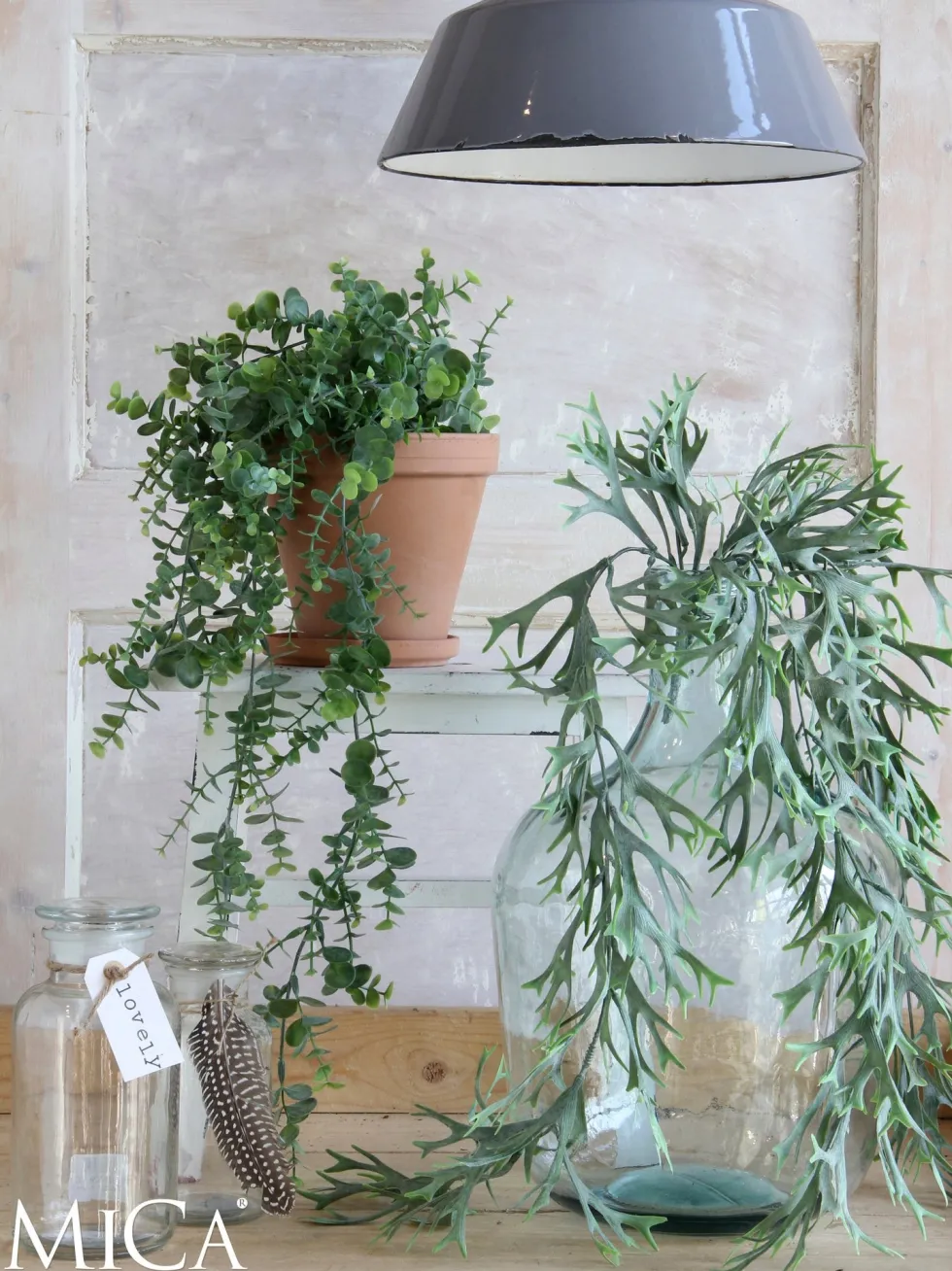 Mica Decorations kunsthangplant Eucalyptus H 78 cm