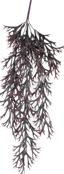 Mica Decorations kunsthangplant Hertshoornvaren rood H 84 cm