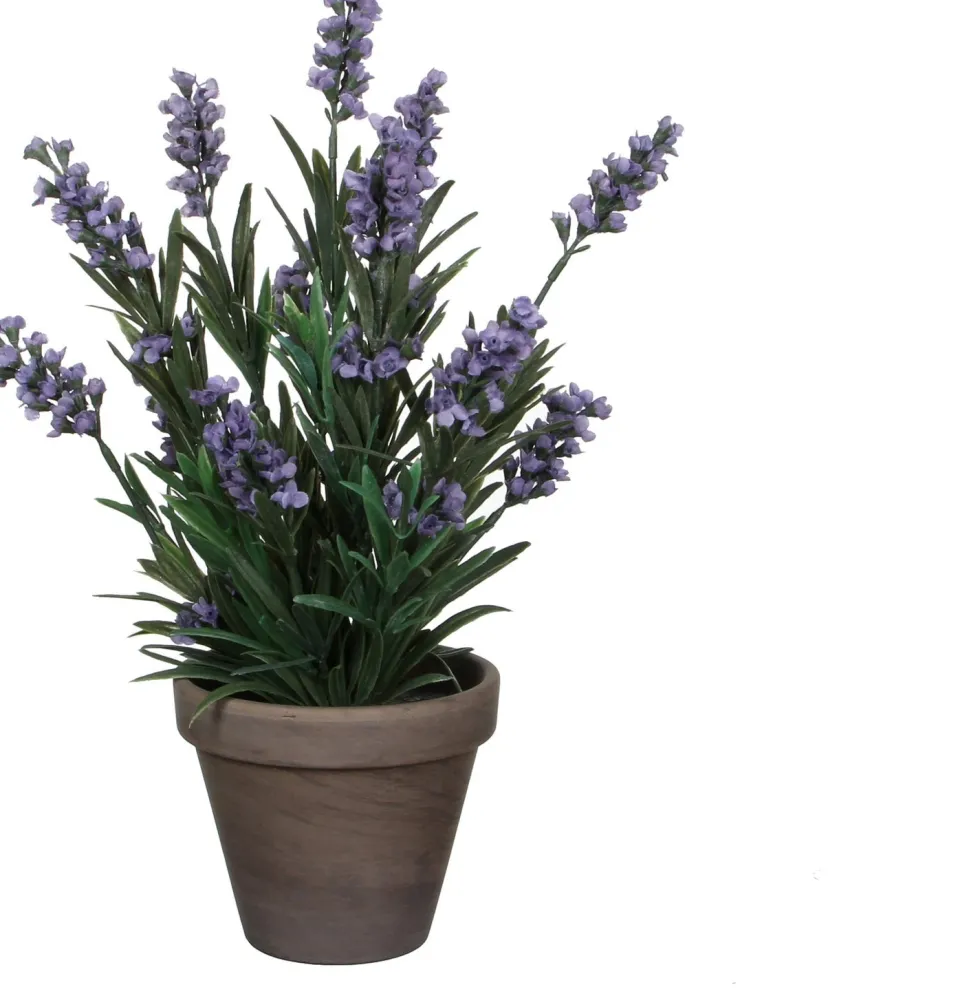 Mica Decorations kunstplant Lavendel blauw H 33 cm