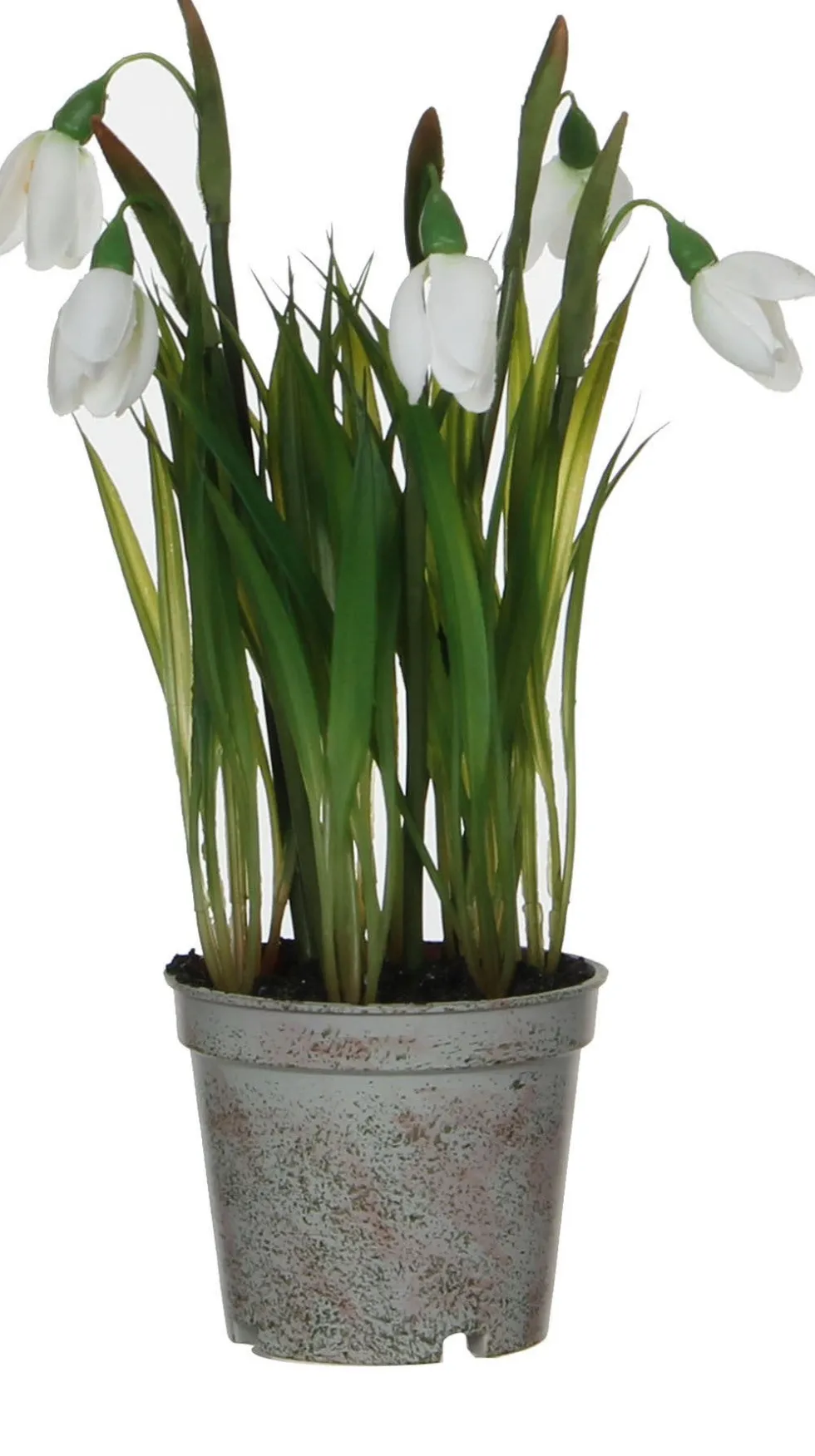 Mica Decorations kunstplant Sneeuwklokje wit H 24 cm
