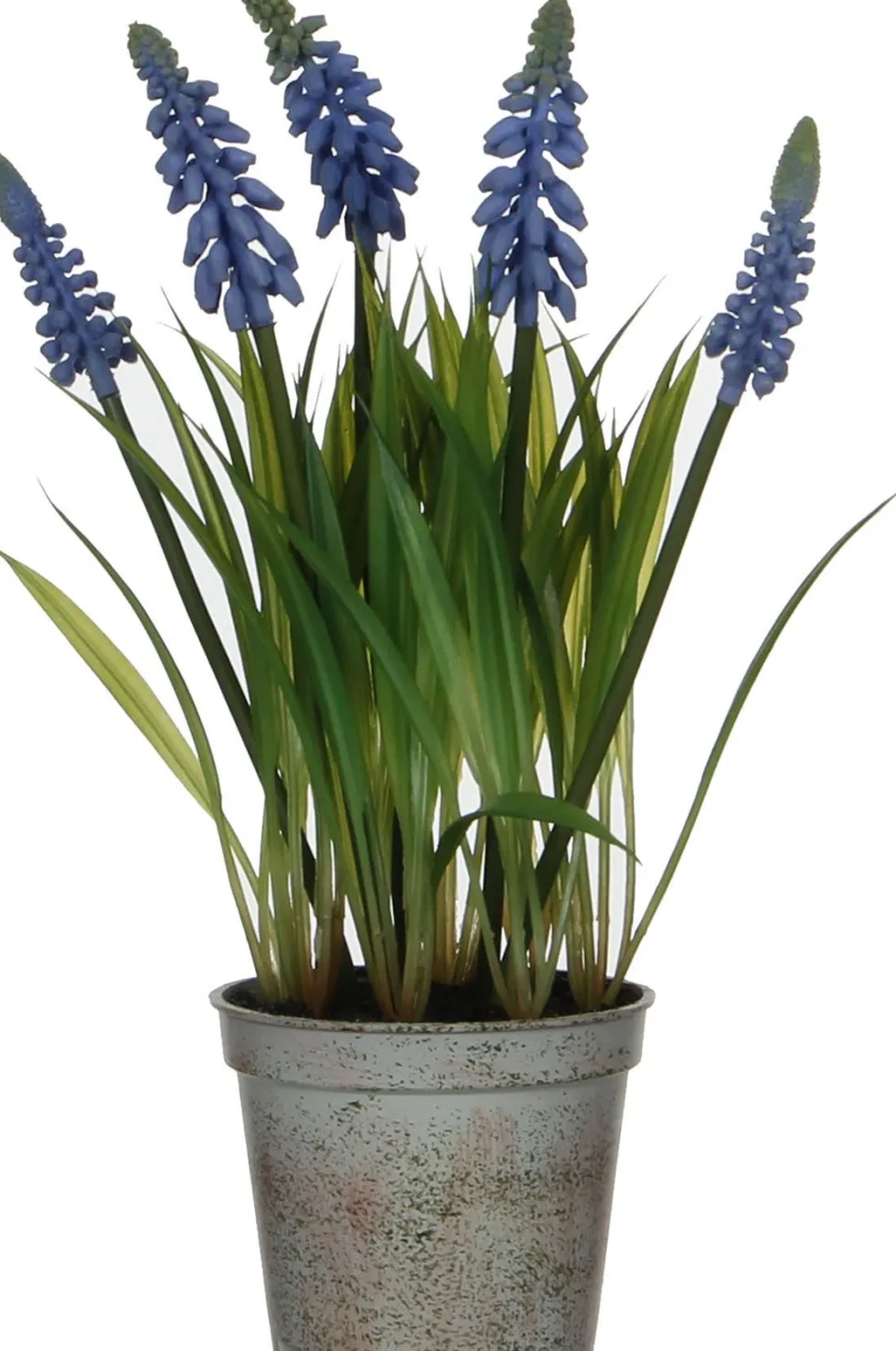 Mica Decorations kunstplant Blauw druifje blauw H 27 cm