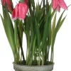 Mica Decorations kunstplant Kievitsbloem roze H 23 cm