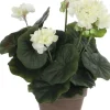 Mica Decorations kunstplant Geranium wit H 34 cm