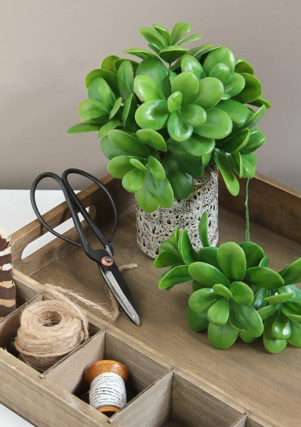 Mica Decorations kunstplant Crassula H 20 cm