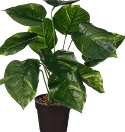 Mica Decorations kunstplant Drakenklimop groen / geel H 40 cm