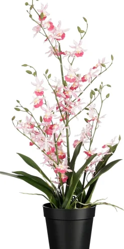 Mica Decorations kunstplant Orchidee roze H 76 cm
