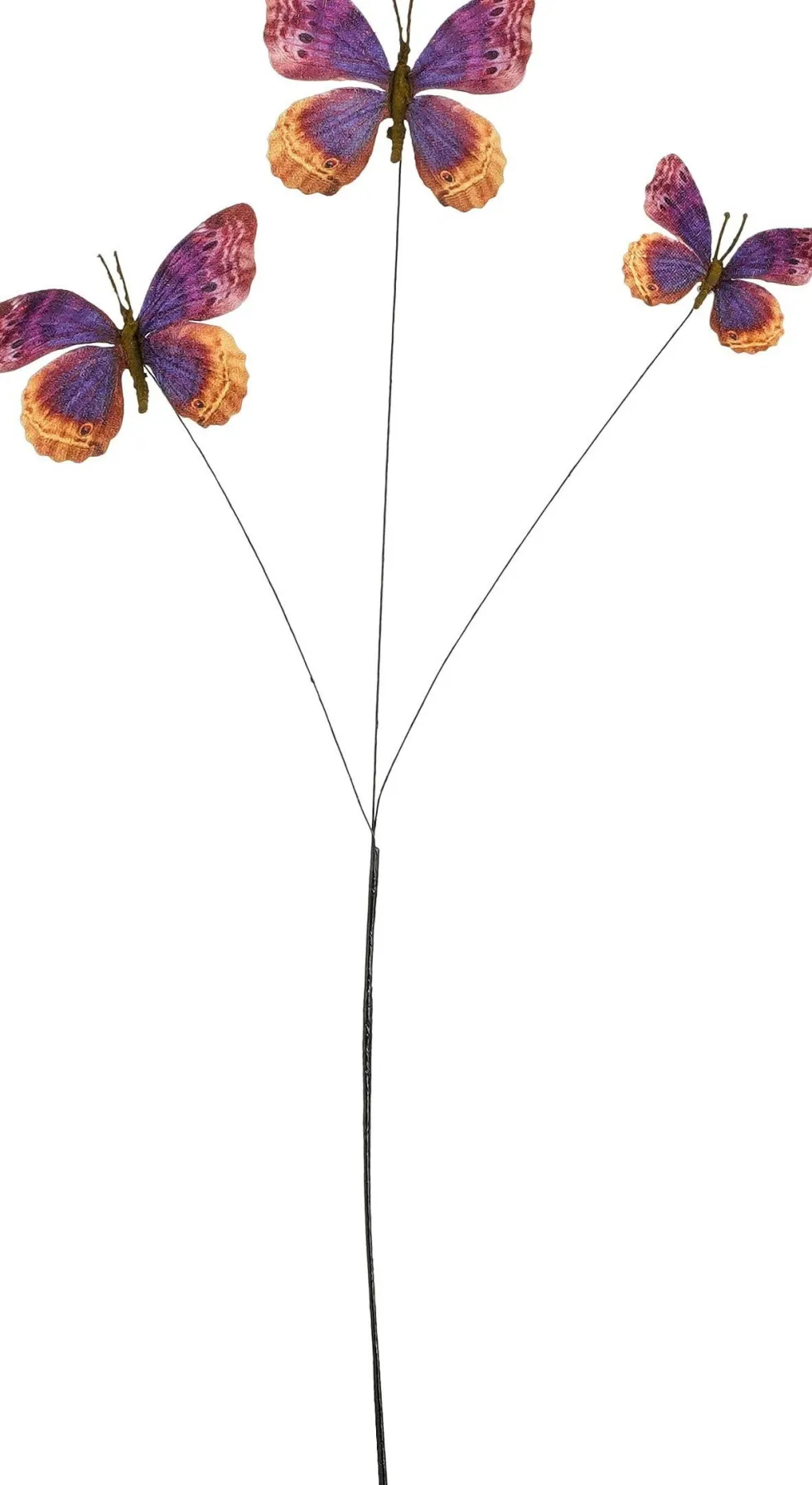 Mica Decorations kunsttak Vlinder paars H 60 cm