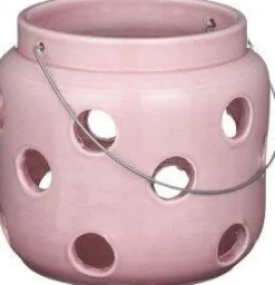 Mica Decorations lantaarn Arena roze D 26 H 24 cm