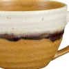 Mica Decorations mok Ethan wit / bruin D 11,5 H 8 cm