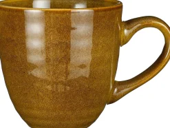 Mica Decorations mok Tabo geel D 9 H 9 cm