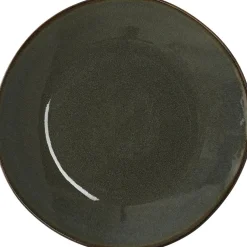 Mica Decorations ontbijtbord Racco groen D 20,5 H 2,5 cm