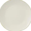 Mica Decorations ontbijtbord Racco wit D 20,5 H 2,5 cm