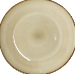 Mica Decorations ontbijtbord Racco beige D 20,5 H 2,5 cm