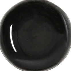 Mica Decorations ontbijtbord Tabo zwart D 20,5 H 2 cm