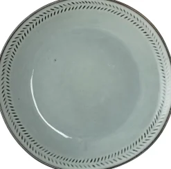 Mica Decorations ontbijtbord Racco grijs D 20,5 H 2,5 cm