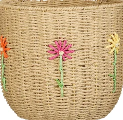 Mica Decorations opbergmand Flora Bloem naturel D 31 H 28 cm