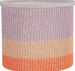 Mica Decorations opbergmand Danfield paars / oranje D 32 H 28 cm