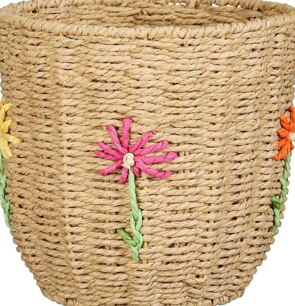 Mica Decorations opbergmand Flora Bloem naturel D 24 H 23 cm
