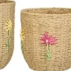Mica Decorations opbergmand Flora Bloem naturel D 15 H 15 cm