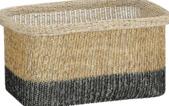 Mica Decorations opbergmand Danfield naturel / zwart 33 x 23 x 17 cm