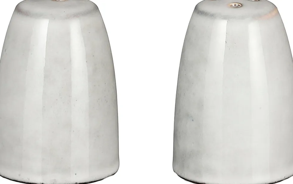 Mica Decorations peper en zoutstel grijs Tabo D 5 H 7 cm