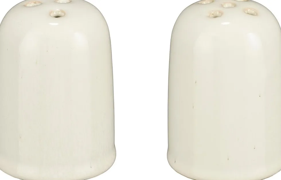 Mica Decorations peper en zoutstel Racco wit D 4,5 H 7 cm