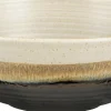 Mica Decorations schaal Ethan wit / zwart D 16,5 H 6,5 cm